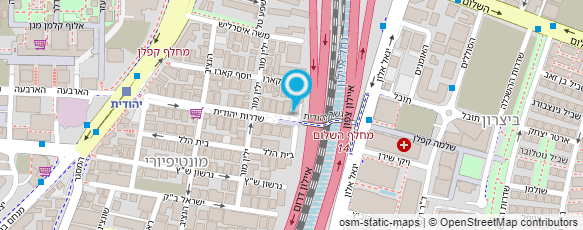 מפת הגעה אל עמותת הכוריוגרפים