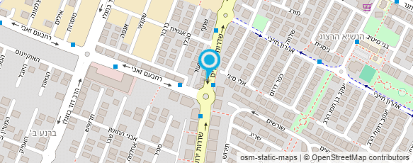 מפת הגעה אל רון גיזום והעתקת עצים