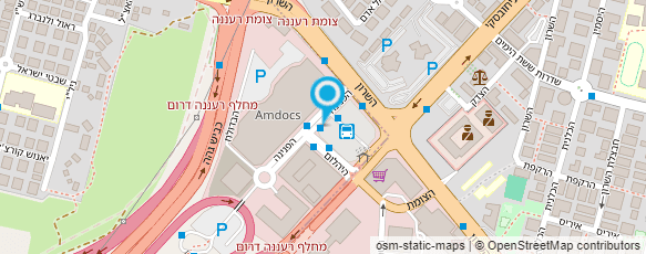 מפת הגעה אל תחנה מרכזית רעננה-אגד; רעננה