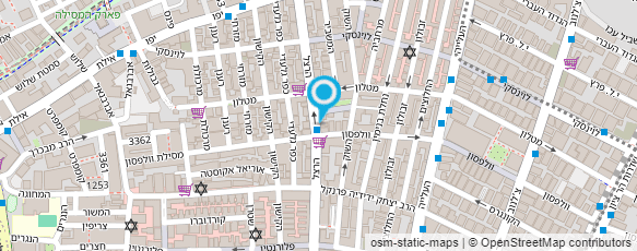 מפת הגעה אל עזרא דרור - כפתורי אופנה