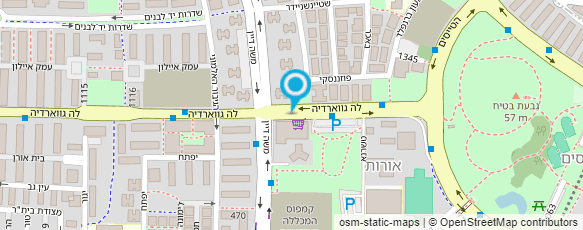 מפת הגעה אל ד"ר לאה גוכפלד מפת הגעה אל ד"ר לאה גוכפלד