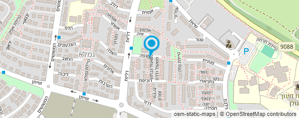 מפת הגעה אל מרכז הבטיחות והאש