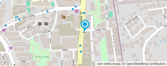 מפת הגעה אל מרכז היתרי בנייה