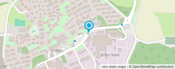 מפת הגעה אל דרך הפסלים-יער חצרים