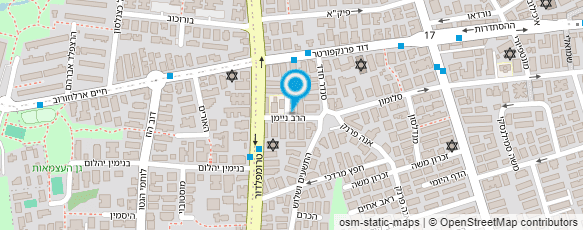 מפת הגעה אל רון צברי מתמטיקה אנגלית ותנ"ך