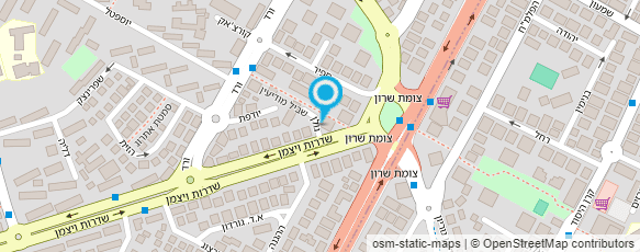 מפת הגעה אל ד"ר אלכסנדר מוזיצנקו - רופא שיניים