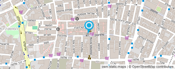 מפת הגעה אל עיצוב שיער יוסי אזולאי