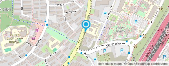 מפת הגעה אל מחב"א-מרכז חישובים בין אוניברסיטאי