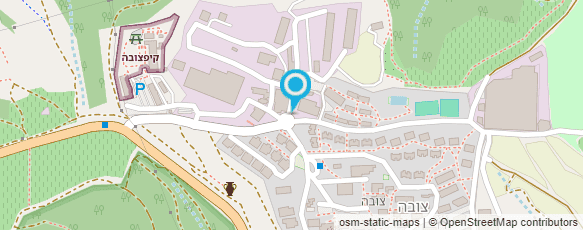 מפת הגעה אל צובה מקום לאירועים