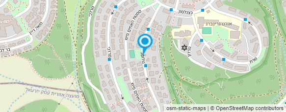 מפת הגעה אל אלון לזרוביץ'- לימוד תופים