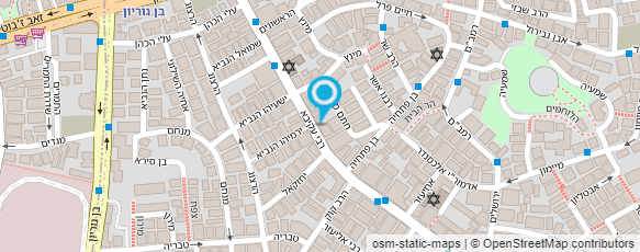 מפת הגעה אל פלאפל רבי עקיבא