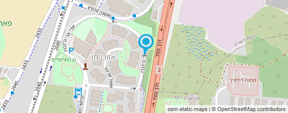 מפת הגעה אל גוטליב ריקי פסיכותרפיסטית