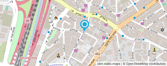 מפת הגעה אל עו"ד ברקוביץ' נמרוד