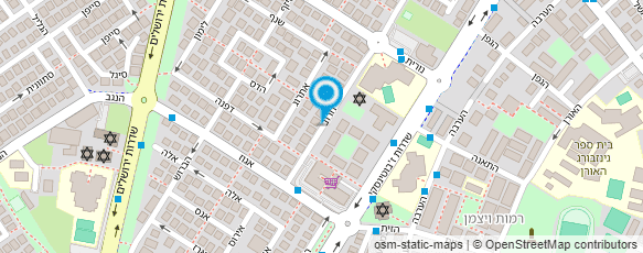 מפת הגעה אל עמותת מזון ומכולת