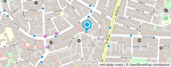 מפת הגעה אל עו"ד רובינשטיין חגי