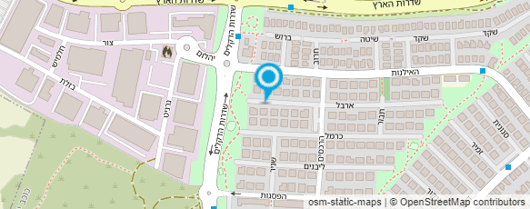 מפת הגעה אל א.א. גינון ופיתוח