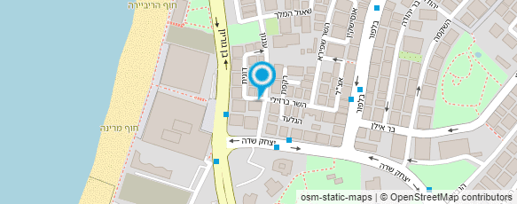 מפת הגעה אל טניה איברגימוב- איפור כלות וערב