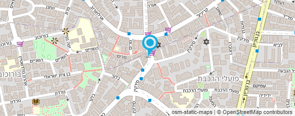 מפת הגעה אל אמנון עיצוב שיער