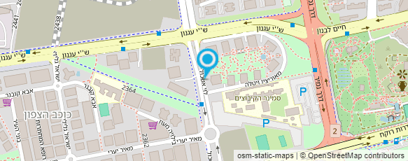 מפת הגעה אל פרופ` קאושנסקי אריה