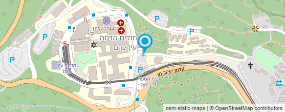 מפת הגעה אל מרכז רפואי הדסה;מחלקת אורולוגיה מחקר