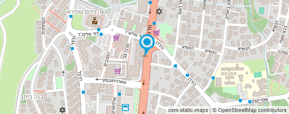 מפת הגעה אל המרכז לחד פעמי