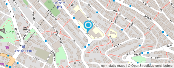 מפת הגעה אל מרכז רפואי בני ציון;מחלקת אורולוגיה מחקר