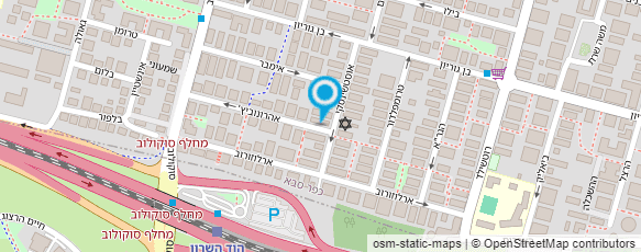 מפת הגעה אל ד"ר בנימינוב עופר