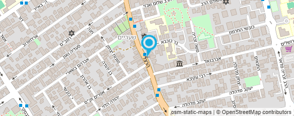 מפת הגעה אל ד"ר פיינגולד צדוק מיכל