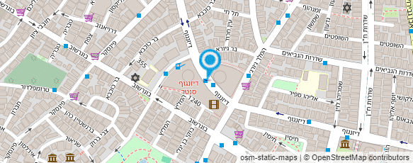 מפת הגעה אל פרופ' גרטי משה