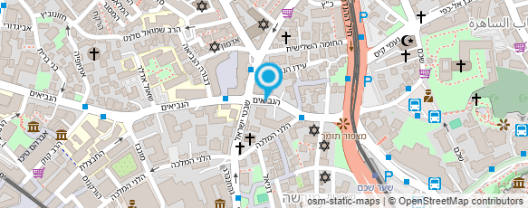 מפת הגעה אל חצר הנביאים