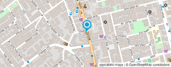 מפת הגעה אל מלי הלל מאפרת כלות וערב