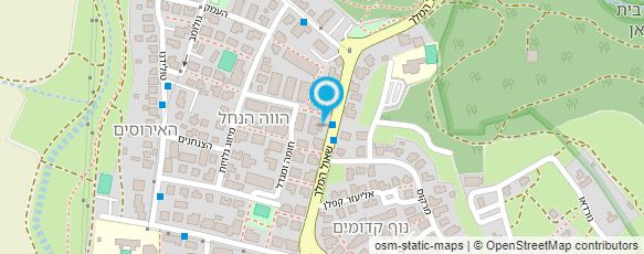 מפת הגעה אל פיצוציה בטעם טוב MOSES