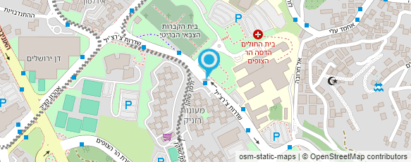 מפת הגעה אל בי"ח הדסה הר-הצופים-מחקרים סוכרת