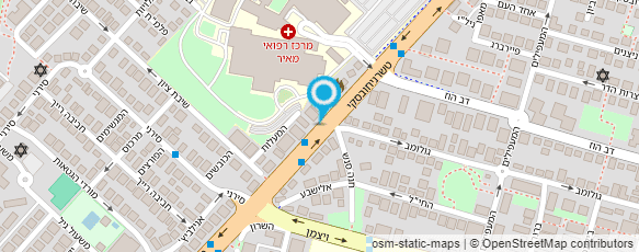 מפת הגעה אל מרכז רפואי מאיר - מחקרים סוכרת