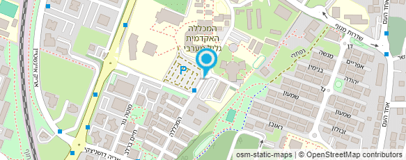 מפת הגעה אל גלית רוזנבלום בי"ס לאומנות הצורפות