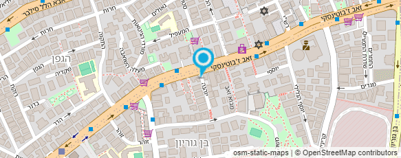 מפת הגעה אל עו"ד יורם עובדיה