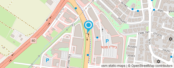 מפת הגעה אל בלאק אינק טאטו