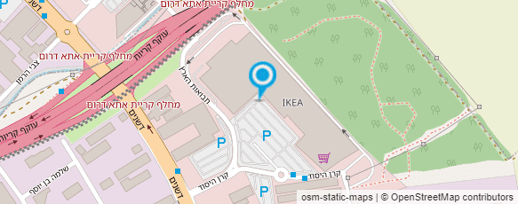 מפת הגעה אל איקאה IKEA