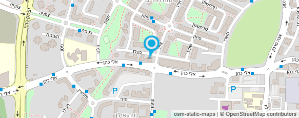 מפת הגעה אל יעל כהן - מאפרת מקצועית