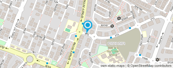 מפת הגעה אל מקום לרפלקסולוגיה - "כתום ירוק"