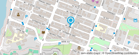 מפת הגעה אל מרכז התיקים