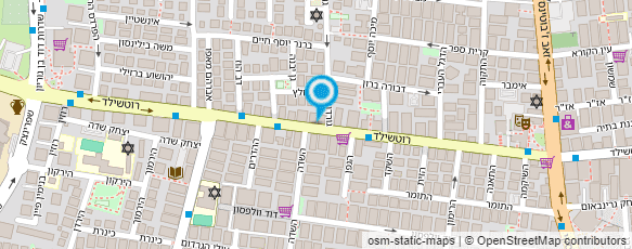 מפת הגעה אל גליה עטר קוסמטיקה פרא-רפואית