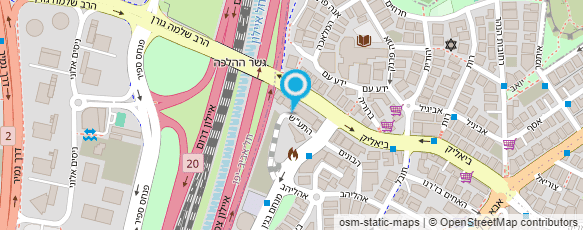 מפת הגעה אל עו"ד אורטל גרנות גבאי