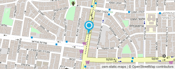 מפת הגעה אל הדסה התופרת הכי טובה בעיר