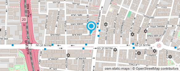 מפת הגעה אל מוניות פרנקו