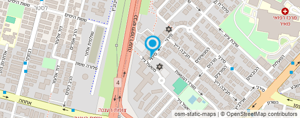 מפת הגעה אל דניאל קציר- ביה"ס לשחייה