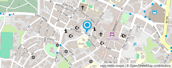 מפת הגעה אל ספריית אל נג'אח