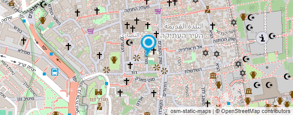 מפת הגעה אל כנסיית הגואל