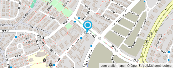 מפת הגעה אל מסעדת עזיז