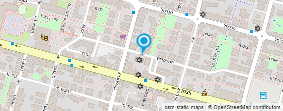 מפת הגעה אל עמותת מ.ת.ת. של ידע מישראל